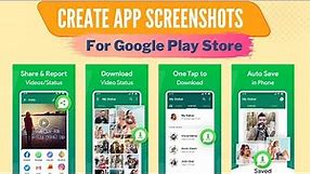 How to create App Screenshot Screens for Play Store | Create App Screenshots for play store in canva