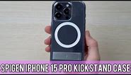 Spigen iPhone 15 Pro Clear Kickstand Case