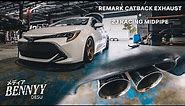 Remark Catback + 2JR Midpipe / E210 Corolla (w/ Sound Clips)