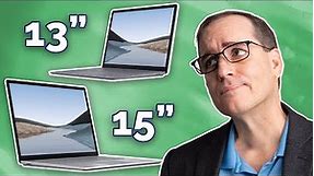 Microsoft Surface Laptop 3 13inch vs 15inch