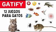 Juegos para Gatos - 12 Juegos en 1 - Peces, Ratones, Cuarachas, Láser - 3 HORAS de TV para Gatos!