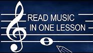 How to Read Sheet Music in One Easy Lesson