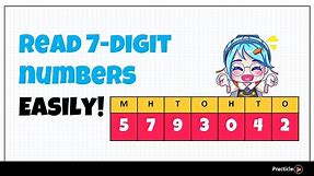 How to read 7 digit numbers? | Primary 5 Math Whole Numbers