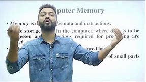 Computer Memory (Primary, Cache & Secondary), Unit of Memory | Cbse Class-XI