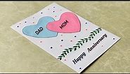 Beautiful Anniversary Card for parents 😍| Easy DIY Happy Anniversary card | Anniversary Gift idea