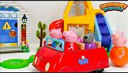 Let's Play with ♥Peppa Pig♥ Weebles and a fun Locking Dollhouse!