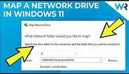 How to map a network drive in Windows 11