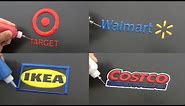 Shopping Store Brand Logos Pancake Art - Target, Walmart, Ikea, Costco