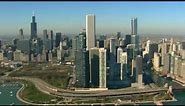 Aerial Video - View of Chicago Skyline