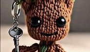 Knitted Baby Groot #crochet #knittingmodels #groot
