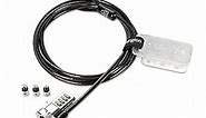 Kensington Universal 3-in-1 Combination Laptop Lock, Computer Security Locking Cable - Resettable Version (K62316WW), Black