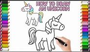 How to draw unicorn easy step-by-step|Beautiful unicorn drawing|unicorn drawing easy|#unicorndrawing