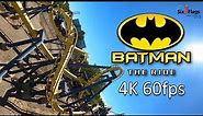 Official Batman The Ride POV 2021 - 4k 60fps - Six Flags Great Adventure