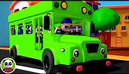 Wheels On The Bus, School Bus for Kids + More Vehicle Rhyme by Kids Tv Animals