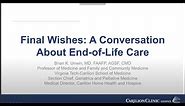 What Is End of Life Planning?