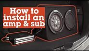 How to install an amp and sub in your car | Crutchfield video