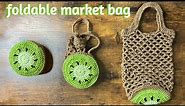Crochet Foldable Fruit Market Bag Tutorial