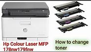 How to Change Toner of HP colour Laser MFP 178nw/179fnw