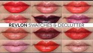 Revlon Lipstick Swatch and Declutter | ColorBurst, Super Lustrous