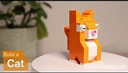 Lego Orange Cat - Learn to Build - Beginner Level