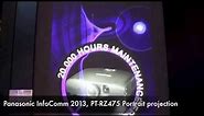 InfoComm 2013 Panasonic PT-RZ475 edge blending rear projection