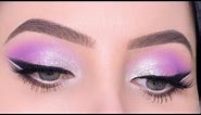 Purple & Silver Glitter Eye Make-up Tutorial | Beyonce Inspired Eye Look