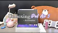 unboxing iPad Air 5 (purple 💜) 256gb 📦 + accessories