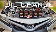 How to change Toyota Camry 2.5L Engine OIL 2018-2022/How to reset scheduled maintenance on camry