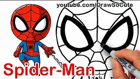 How to Draw Spider-Man Easy | Marvel