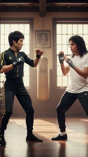 Bruce Lee Teaches Michael Jackson Kung Fu – Legendary Crossover Training! 🥋🕺