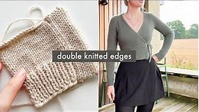 double knitted edge / button band tutorial (for the robinson wrap cardigan)