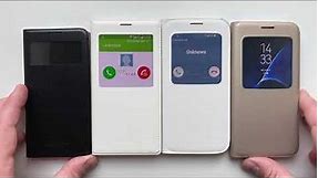 Samsung Galaxy S4, S5, S6 & S7 Incoming Call in S-View Flip Covers