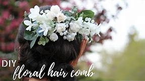 DIY Wedding: GORGEOUS FLORAL HAIR COMB tutorial || Inexpensive & Easy
