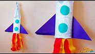 How to make a Rocket from a Paper Roll? | Easy Rocket | Build a Rocket | Rocket Ship Crafts | DIY