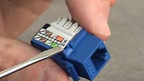 How to wire an RJ45 jack