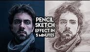 Pencil Sketch Effect in few clicks tutorial