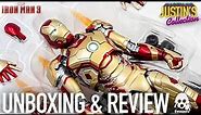 Iron Man MK42 Iron Man 3 Threezero DLX Unboxing & Review