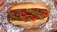 The best Italian sausage and peppers sandwich!
