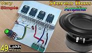 Simple & Powerful Stereo Bass Amplifier // How to Make Stereo Amplifier with D718 Transistor