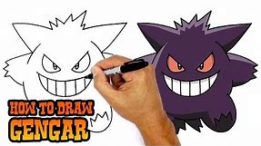 How to Draw Pokemon | Gengar