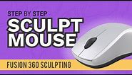 How to Sculpt a Computer Mouse in Fusion 360 - Learn Autodesk Fusion 360 in 30 Days: Day #23