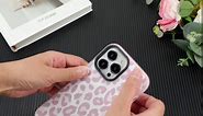 SAKUULO Magnetic for iPhone 15 Pro Max Case [Compatible with MagSafe] Light Pink Leopard Print Pattern Wireless Charge Slim Shockproof Case for iPhone 15 Pro Max Phone Case, Pink Leopard (6.7")