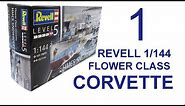 Revell 1/144 Flower Class Corvette full build with Pontos detail set Part 1
