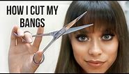 How I Cut My Bangs // Wispy + Straight Across