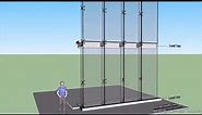 Construction Sequence of Spider Glazing Curtain Wall