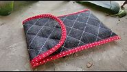 Quilted Phone Cover Making| Step by Step Tutorial (Easy Method)