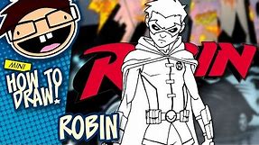 How to Draw ROBIN (Comic Version) | Narrated Easy Step-by-Step Tutorial