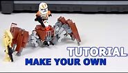 How to build LEGO Star Wars Crab Droid (Revenge of the Sith) | MOC Tutorial
