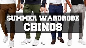 Chinos pants for men - Summer Wardrobe