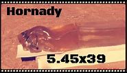 Hornady 5.45x39 60gr V-MAX Ballistics Gel Test (HD)